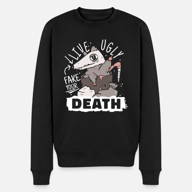 Opossum opossum animal - Pull Premium bio Homme - noir