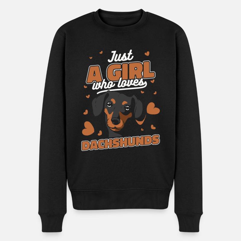 Chien teckel - Pull Premium bio Homme - noir