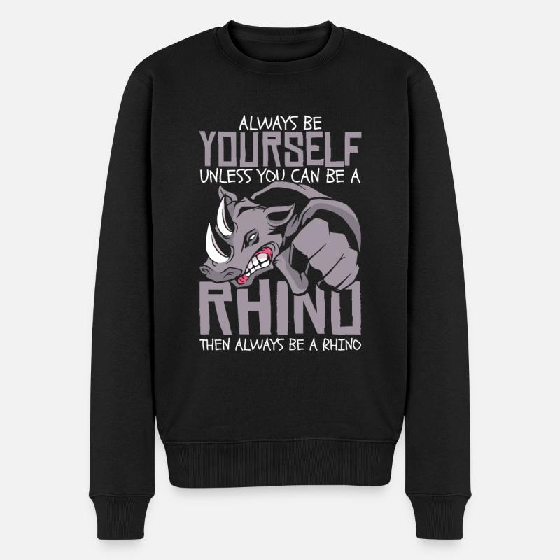 Rhinocéros Rhinocéros - Pull Premium bio Homme - noir