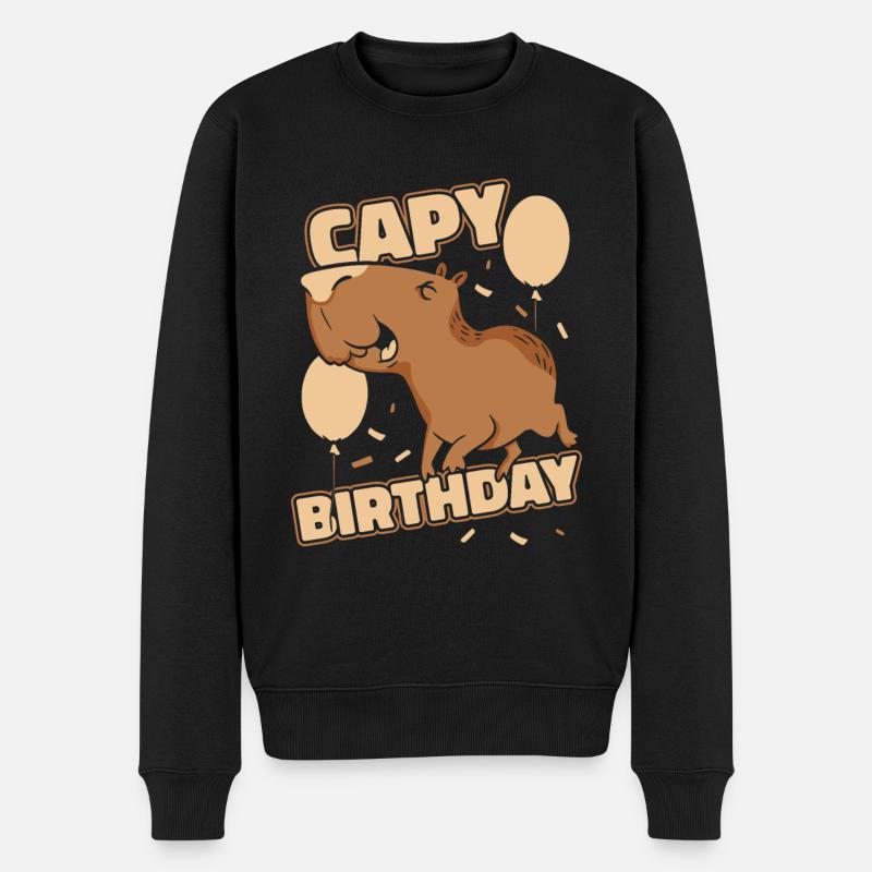 Capybara rongeur animal - Pull Premium bio Homme - noir