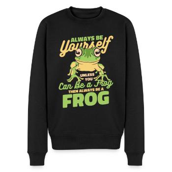 Frog Toad - Men's Premium Organic Jumper - black - Front - Nico (187cm)