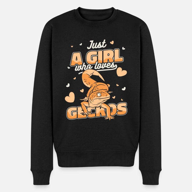 Lézard de Gecko Gecko - Pull Premium bio Homme - noir