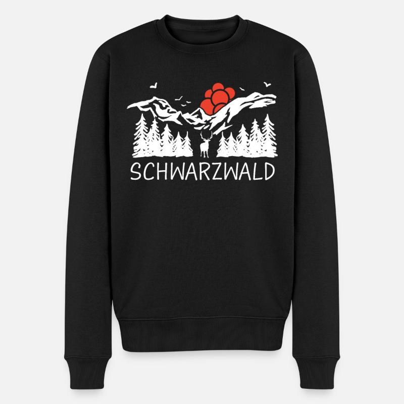 Schwarzwald Schwarzwälder Baden-Württemberg - Männer Premium Bio Pullover - Schwarz