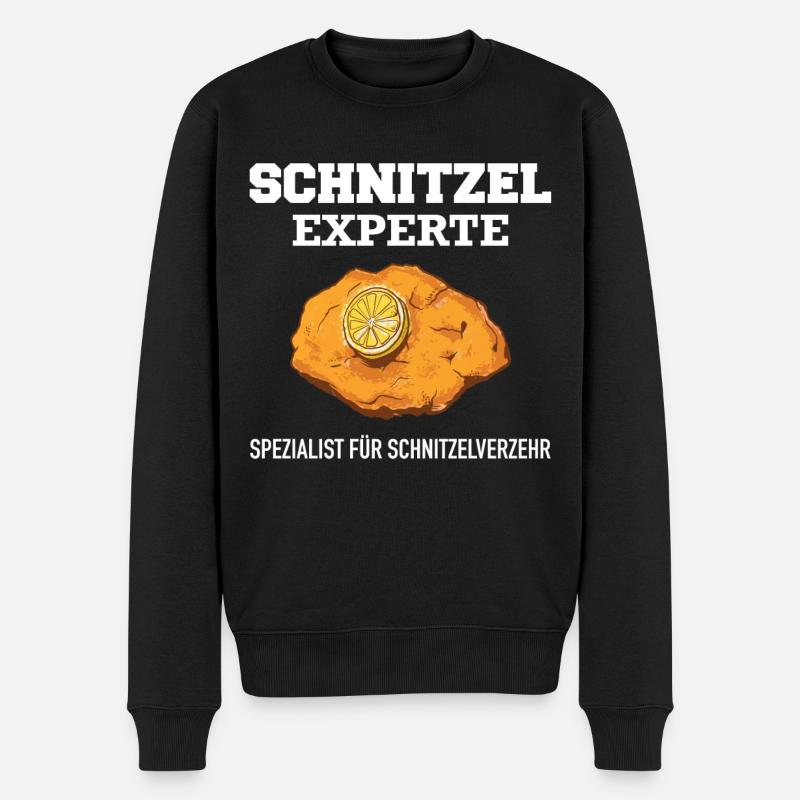 Wiener Schnitzel Plätzli Österreich Essen - Männer Premium Bio Pullover - Schwarz