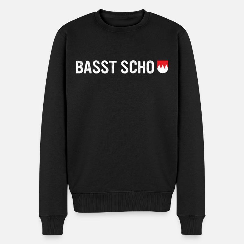 Franken Bayern Nürnberg Frankenland Fränkisch - Männer Premium Bio Pullover - Schwarz