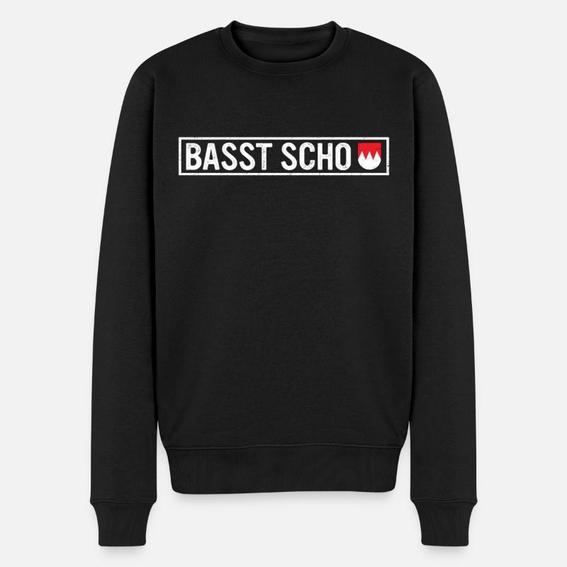 Franken Bayern Nürnberg Frankenland Fränkisch - Männer Premium Bio Pullover - Schwarz