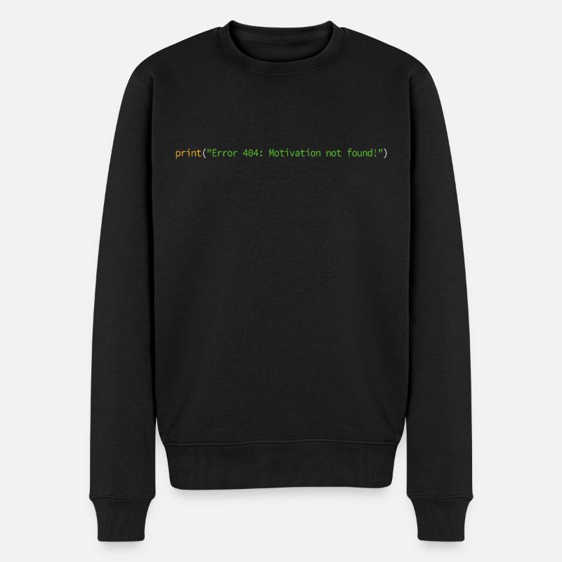 Programmierer Informatiker Nerd Softwareingenieur - Männer Premium Bio Pullover - Schwarz