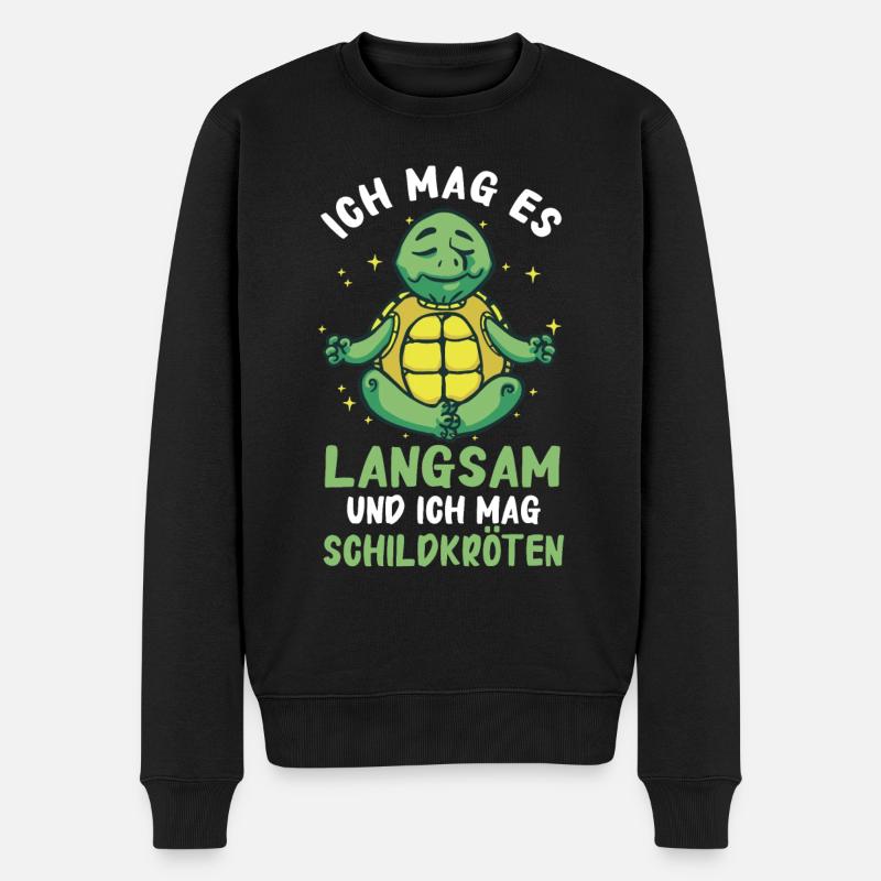 Schildkröte Meeresschildkröte Landschildkröte - Männer Premium Bio Pullover - Schwarz