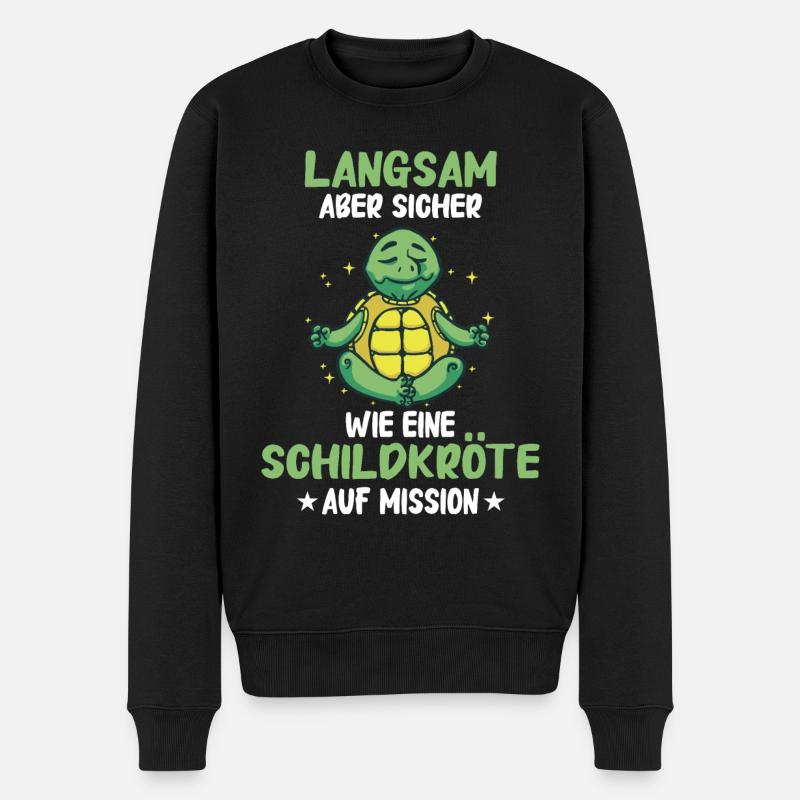 Schildkröte Meeresschildkröte Landschildkröte - Männer Premium Bio Pullover - Schwarz