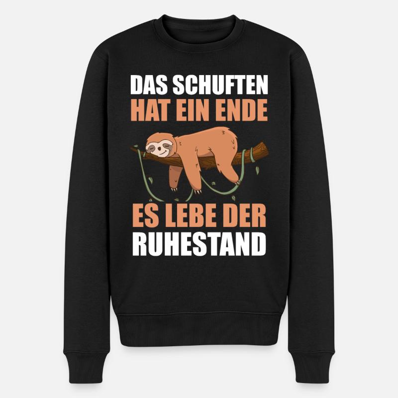 Rentner Rente Ruhestand Pension - Männer Premium Bio Pullover - Schwarz