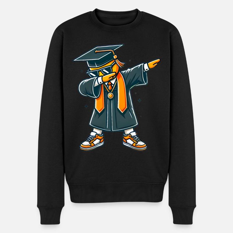 Coole Absolvent Dab Pose Illustration - Männer Premium Bio Pullover - Schwarz