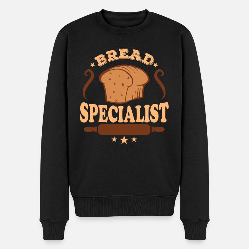 Brot Spezialist Bäcker Geschenkidee - Männer Premium Bio Pullover - Schwarz