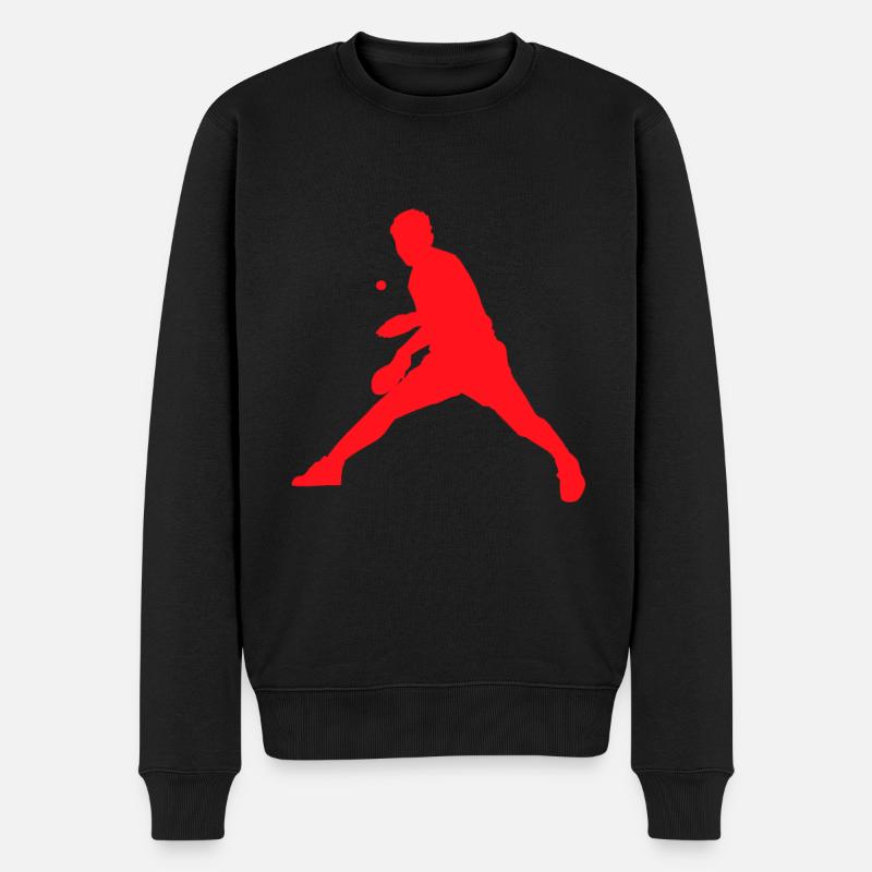 Joueur de tennis de table - Pull Premium bio Homme - noir