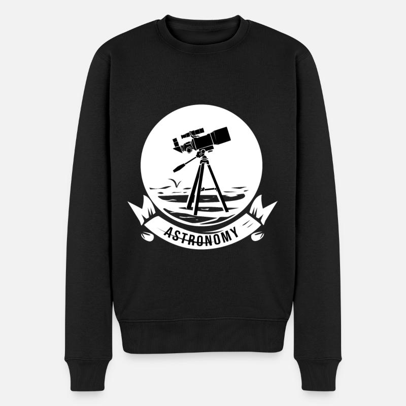 Astronomie - Männer Premium Bio Pullover - Schwarz