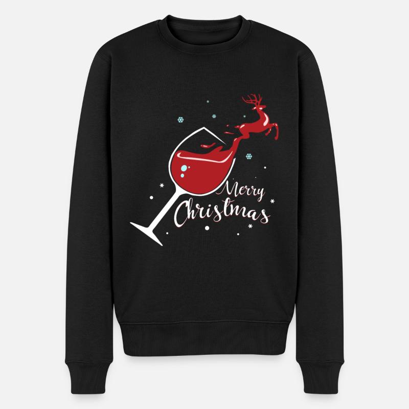Vin de noel - Pull Premium bio Homme - noir