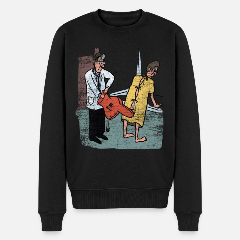 Urologe Urologie Harnwege Ärztin Geschenk - Männer Premium Bio Pullover - Schwarz