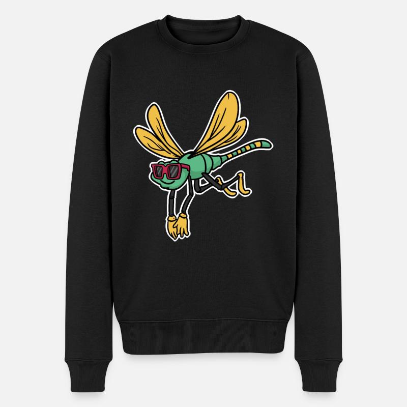 Libellule Guêpe Insekt Petit-Cadeau - Pull Premium bio Homme - noir
