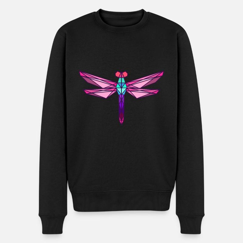 Dragonfly Small Dragonfly Insect Gift - Men's Premium Organic Jumper - black