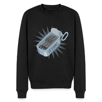 Sardines de hareng - Pull Premium bio Homme - noir - Devant - Nico (187cm)