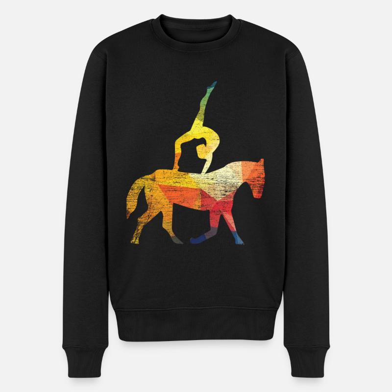 Gymnastique équestre - Pull Premium bio Homme - noir