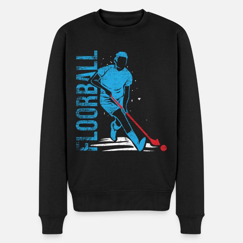 Cadeau de hockey Floorball - Pull Premium bio Homme - noir