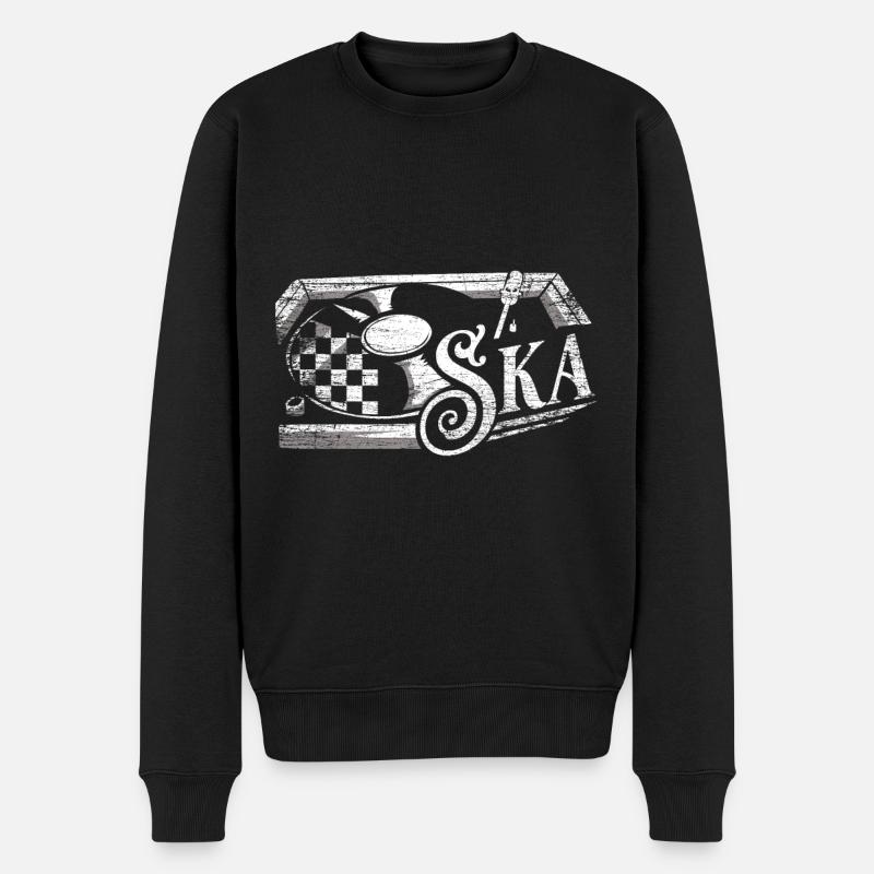 Ska Reggae Geschenk - Männer Premium Bio Pullover - Schwarz
