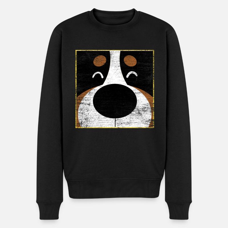 Berner Sennenhund - Männer Premium Bio Pullover - Schwarz