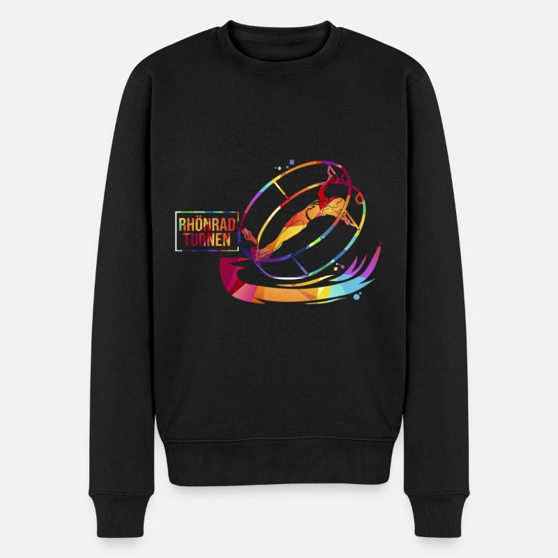 Radgymnastik Turner - Männer Premium Bio Pullover - Schwarz