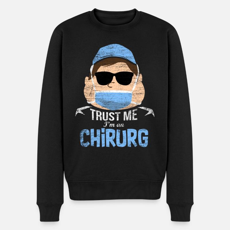Chirurg Geschenk - Männer Premium Bio Pullover - Schwarz