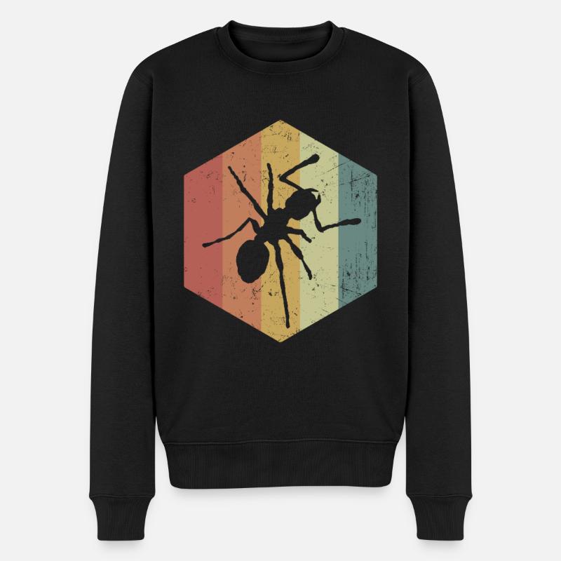 Ameise - Männer Premium Bio Pullover - Schwarz