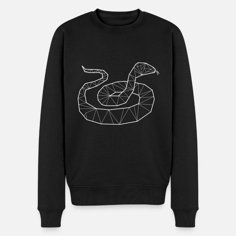 Python geometric - Men's Premium Organic Jumper - black