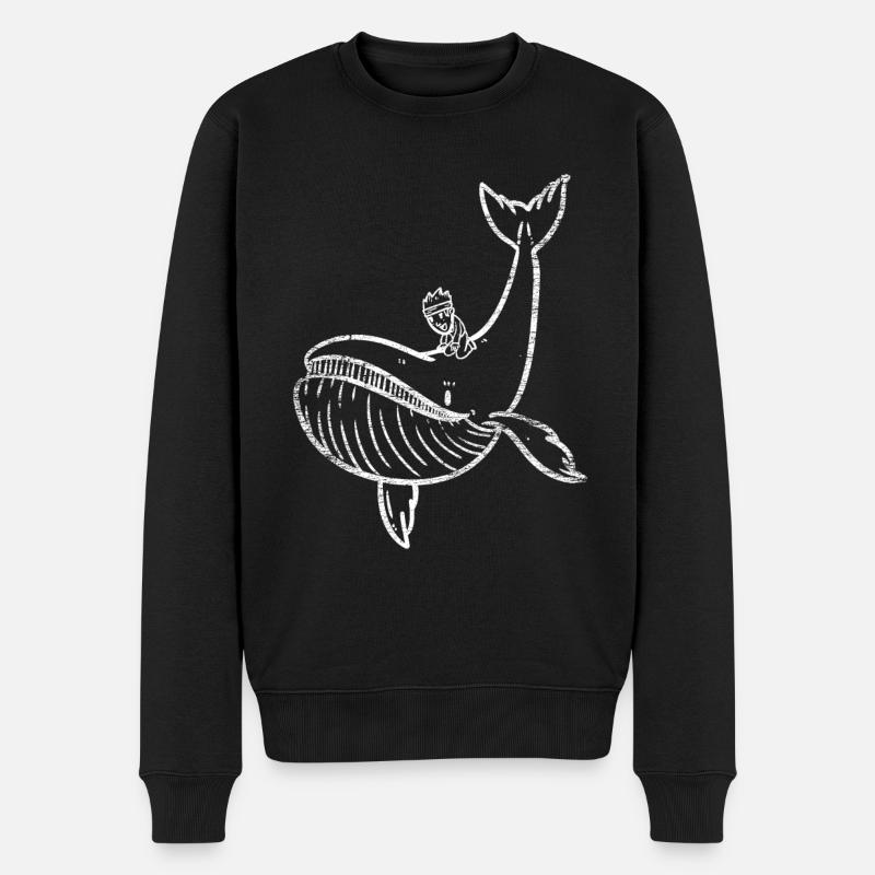 Requin baleine - Pull Premium bio Homme - noir