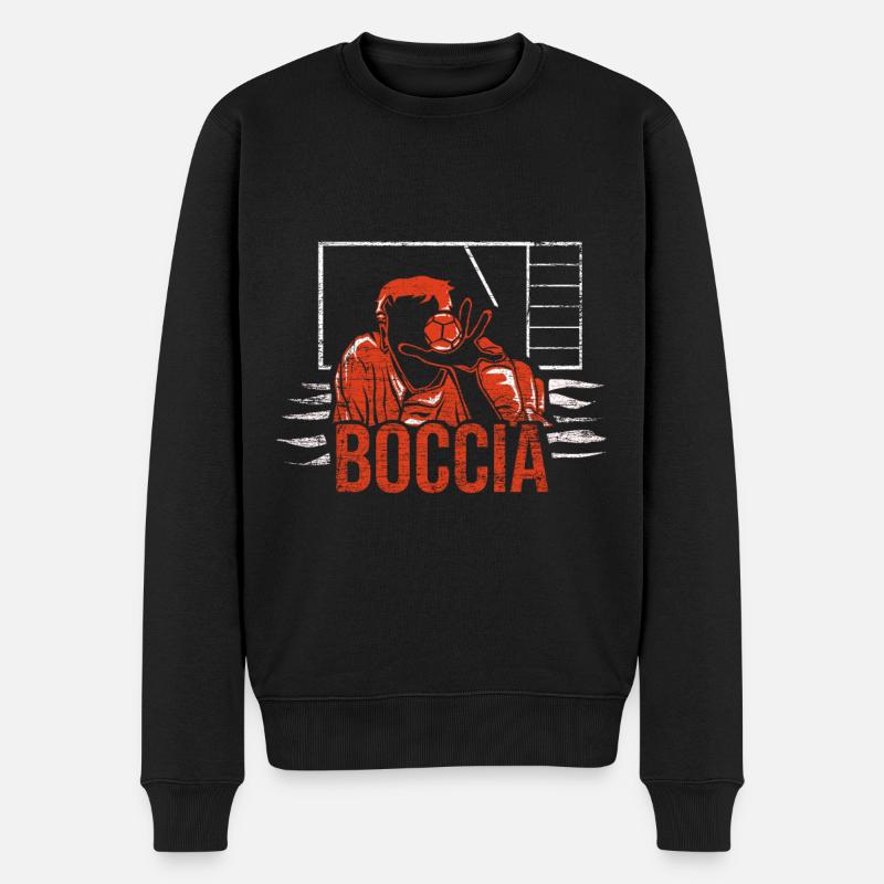 Boccia - Männer Premium Bio Pullover - Schwarz
