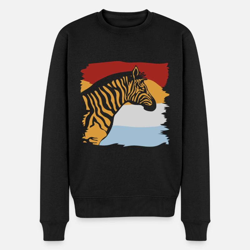 zèbre - Pull Premium bio Homme - noir