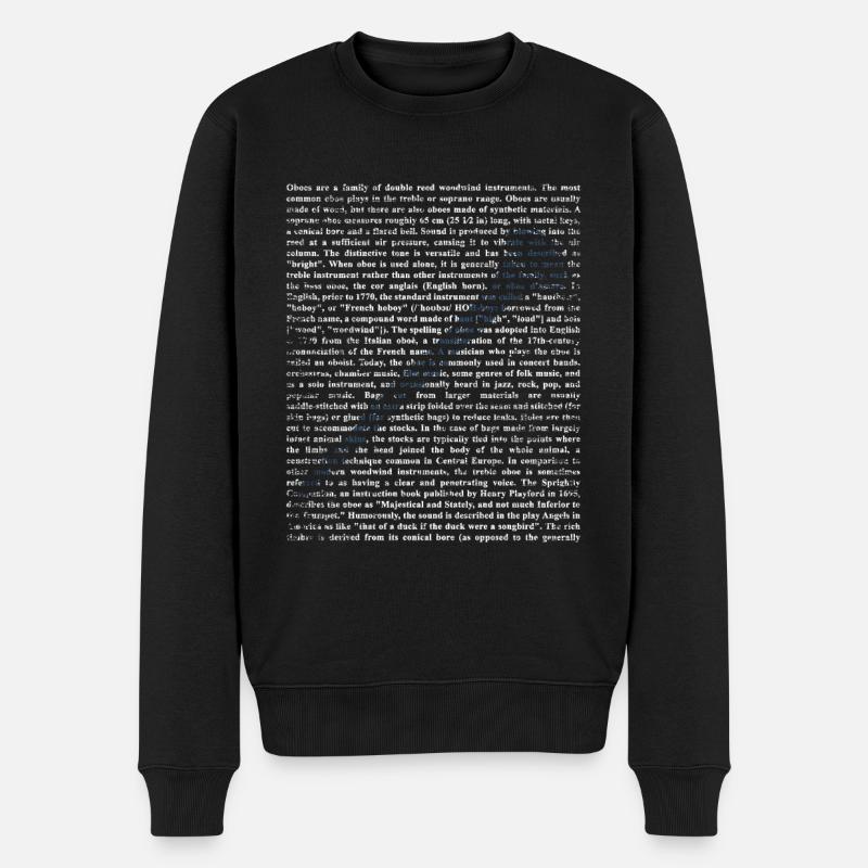 Musique pour clarinette - Pull Premium bio Homme - noir