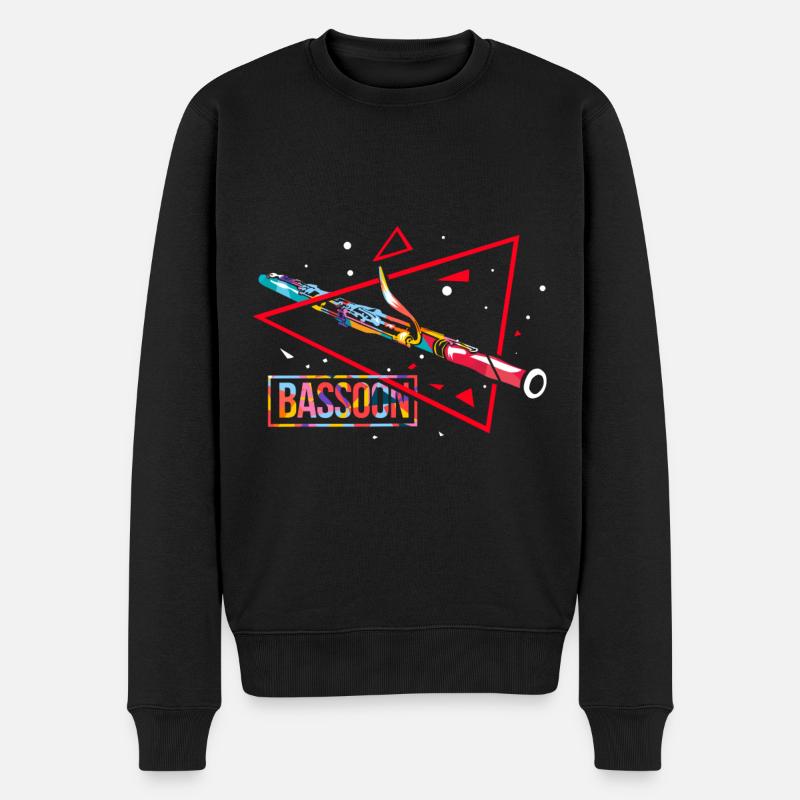 Polygone de basson - Pull Premium bio Homme - noir
