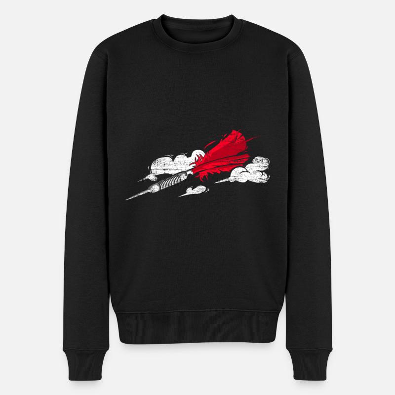 Fléchettes flèche cadeau - Pull Premium bio Homme - noir