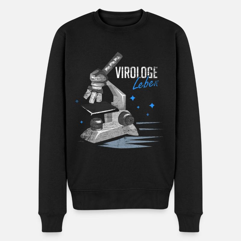 Virologe Geschenk - Männer Premium Bio Pullover - Schwarz