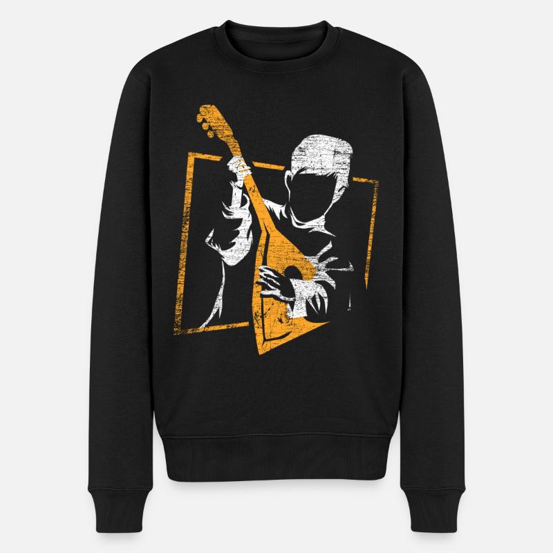 Balalaika Geschenk - Männer Premium Bio Pullover - Schwarz