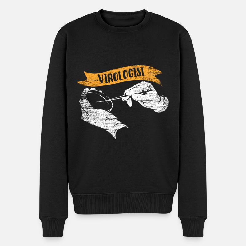 Cadeau virologue - Pull Premium bio Homme - noir