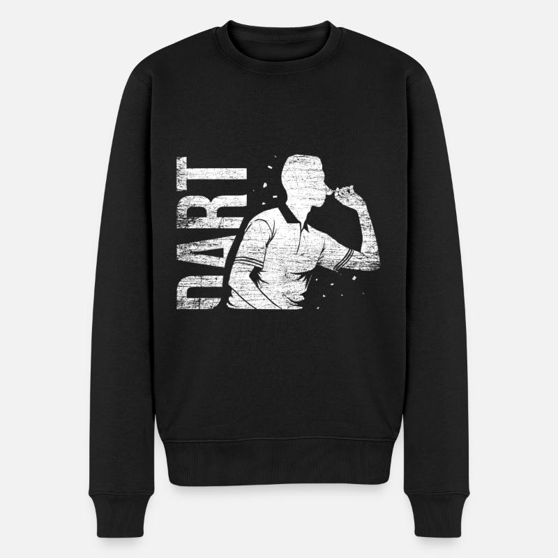 Dart Geschenk - Männer Premium Bio Pullover - Schwarz