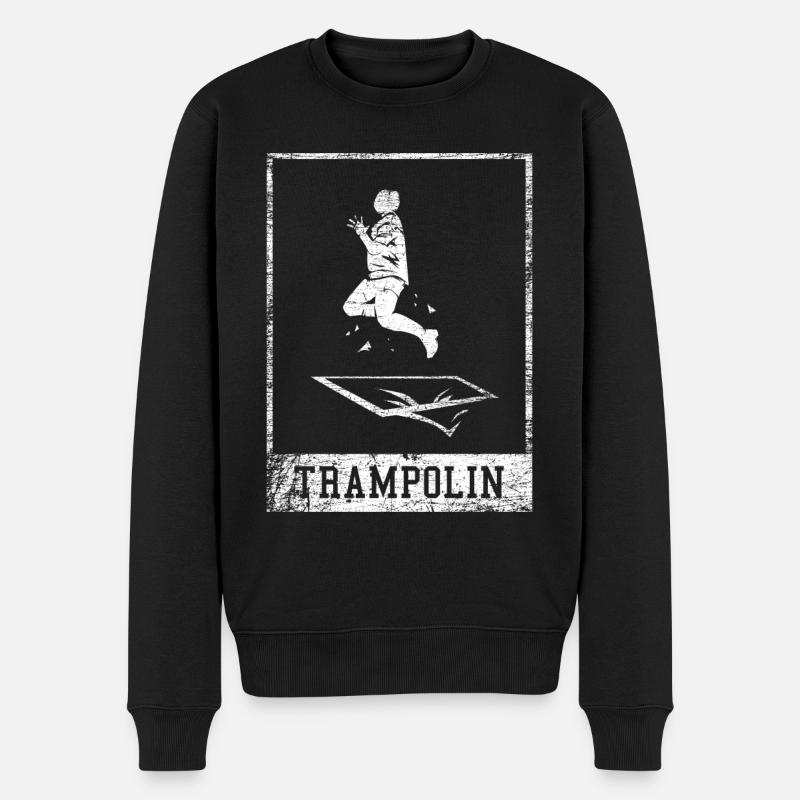 Cadeau tremplin trampoline - Pull Premium bio Homme - noir