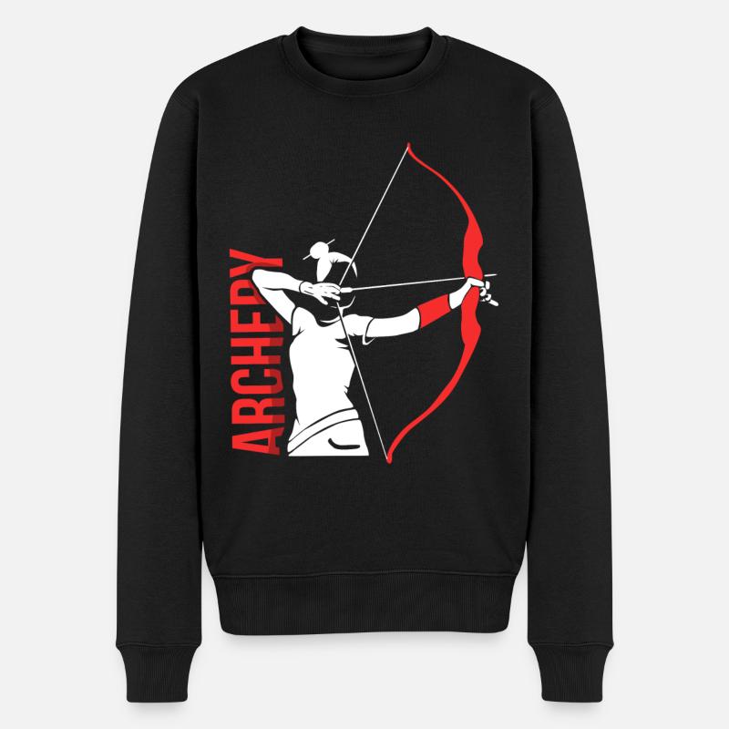 tir à l'arc - Pull Premium bio Homme - noir