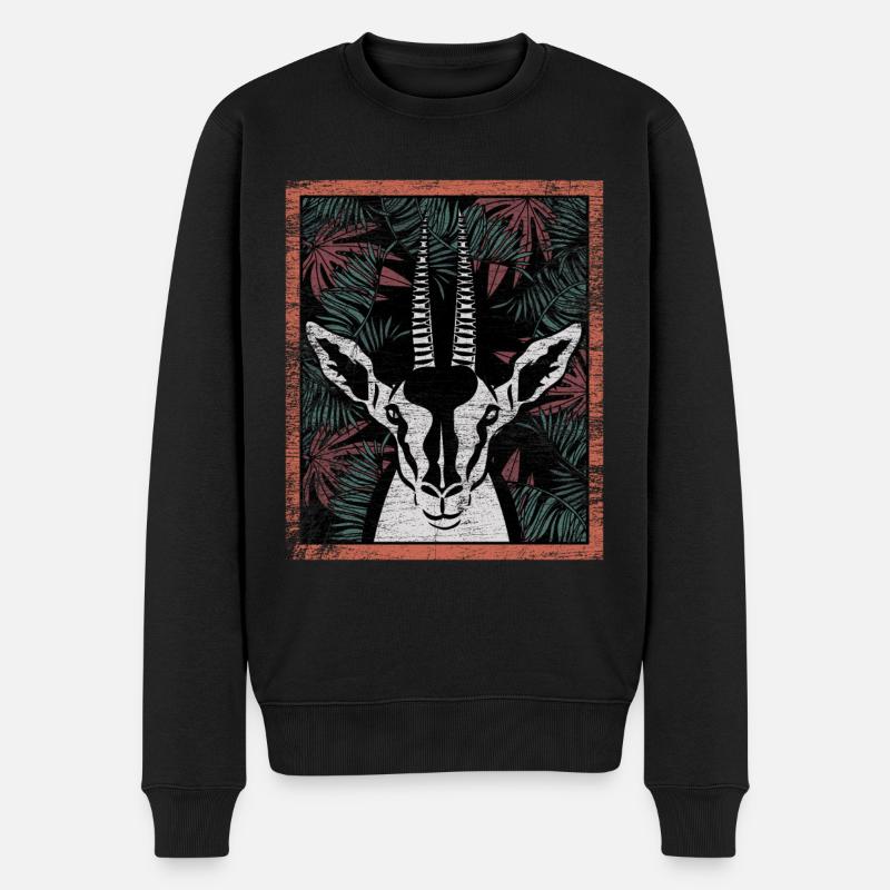 gazelle - Pull Premium bio Homme - noir