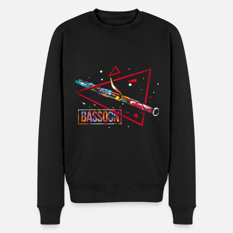 Basson cadeau polygone - Pull Premium bio Homme - noir
