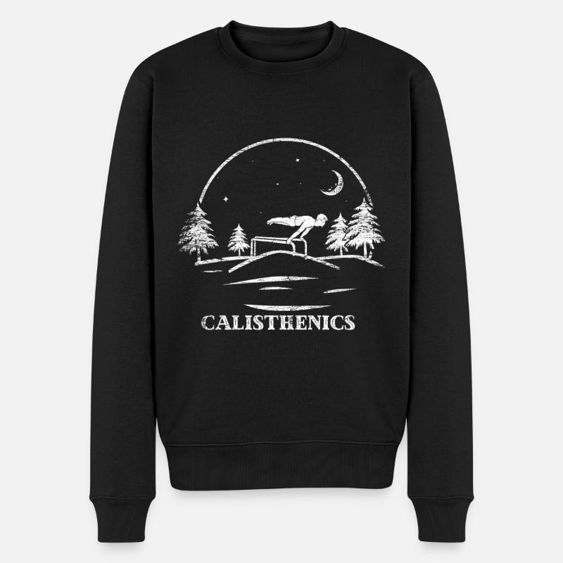 Calisthenics Geschenk - Männer Premium Bio Pullover - Schwarz