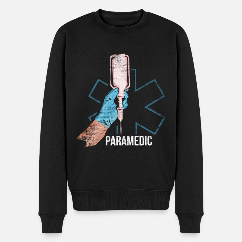 paramédical - Pull Premium bio Homme - noir