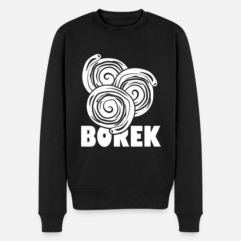 Borek - Männer Premium Bio Pullover - Schwarz