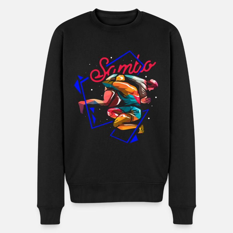 Sambo - Männer Premium Bio Pullover - Schwarz