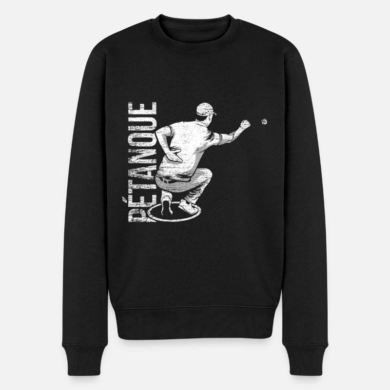Cadeau de pétanque - Pull Premium bio Homme - noir